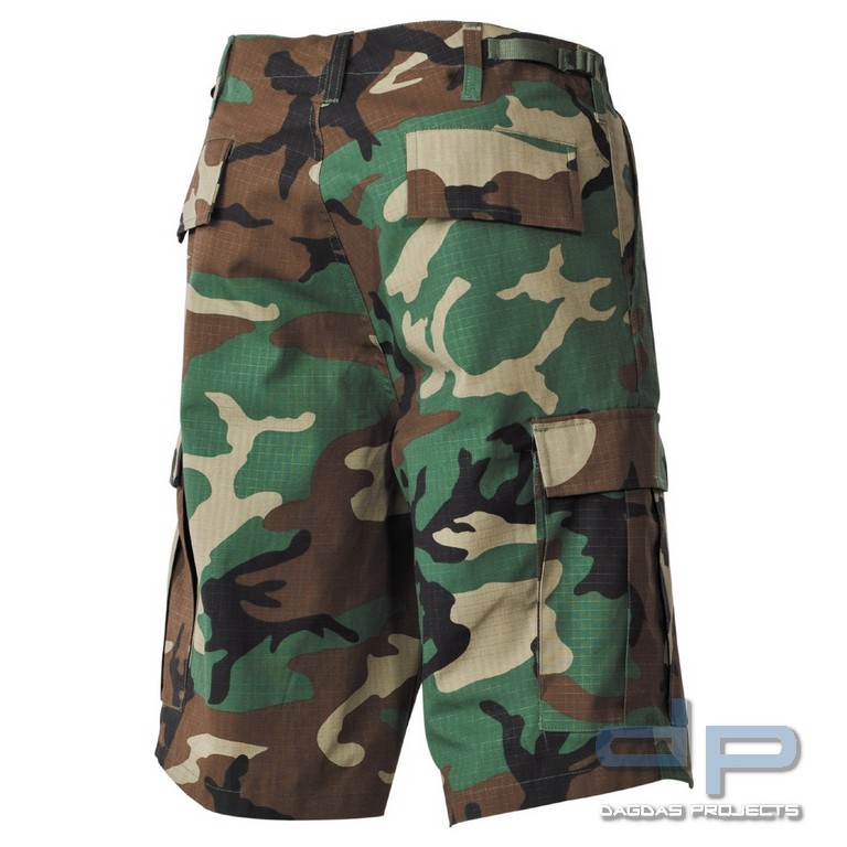 US BDU Bermuda, Rip Stop, woodland