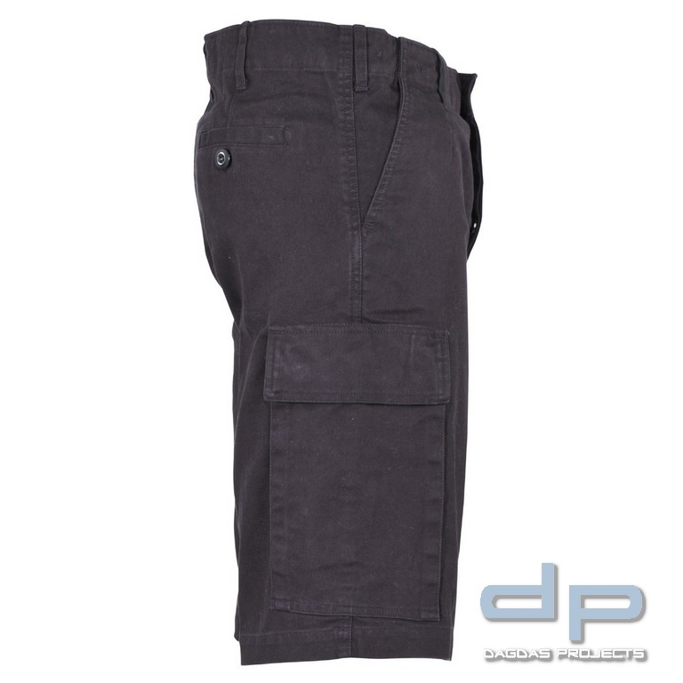 BW Moleskin-Bermuda, schwarz- stonewashed