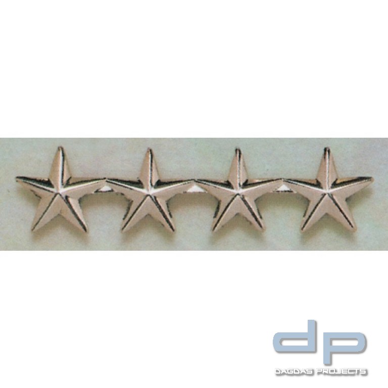 4 Sterne - Dienstgradabzeichen - Original U.S. - aus Metall