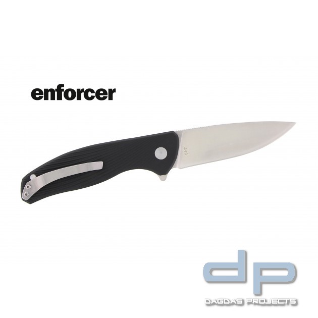 enforcer Einhandmesser Gambino mit schwarzem Griff