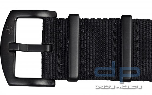 BOMBFROG© NATO STRAPS ARMBAND (SCHWARZE SCHNALLE)