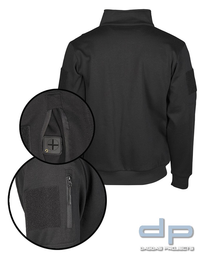 Mil-Tec Tactical Sweat-Shirt mit Zipper in verschiedenen Farben