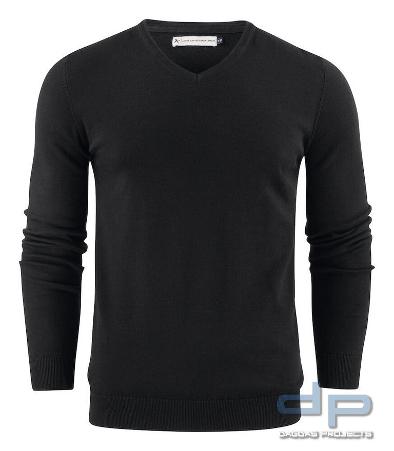 Herren Strickpullover V-Ausschnitt 100 % Baumwolle in verschiedenen Farben