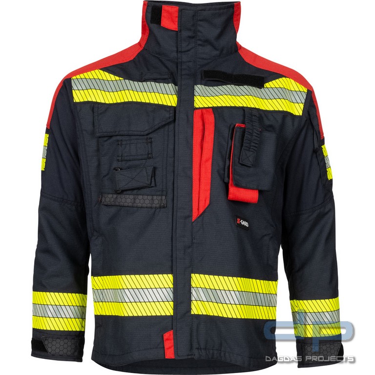 S-GARD Wildlandjacke RANGER 2.0; EN 11612, EN 15614, schwarzblau/rot