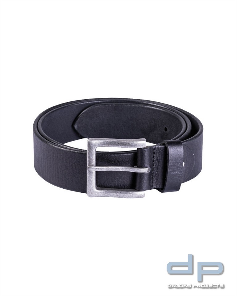 HOSENGÜRTEL NAPPA-LEDER MIL-TEC® SCHWARZ Länge: 110