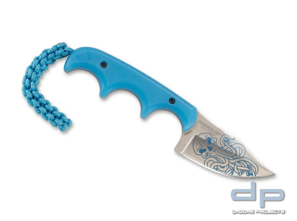 CRKT Einsatzmesser Minimalist Bowie Cthulhu Blue