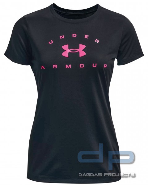 UNDER ARMOUR DAMEN TECH SOLID LOGO ARCH T-SHIRT  IN 2FARBEN