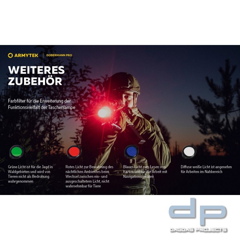 ARMYTEK Taschenlampe Dobermann Pro inkl. Akku