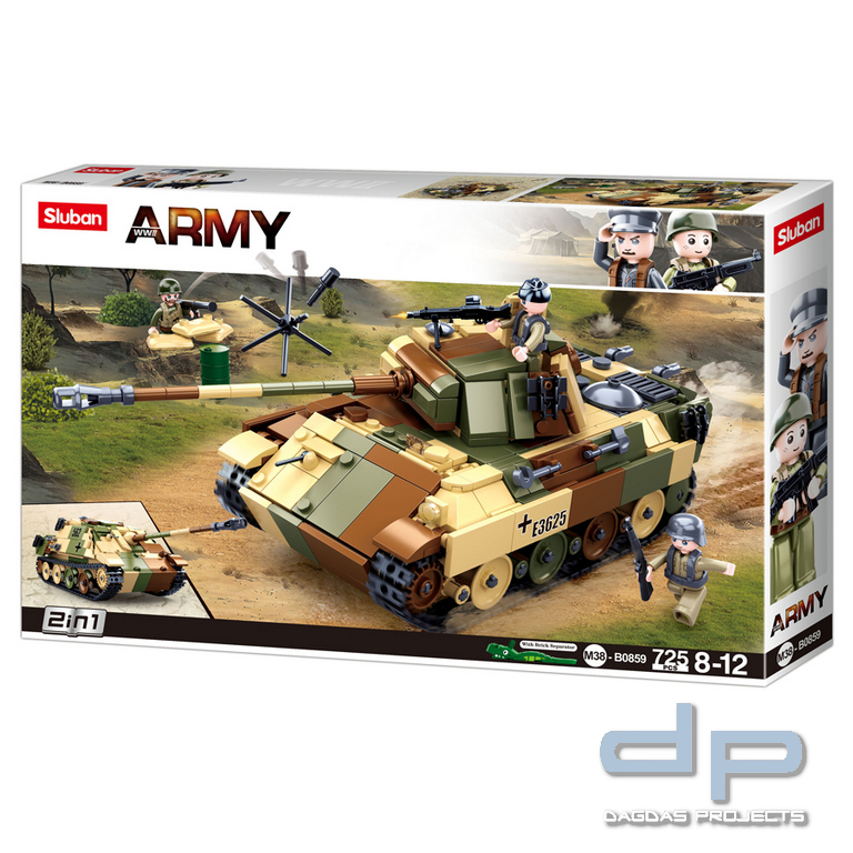 Sluban Medium German Tank M38-B0859 #16084