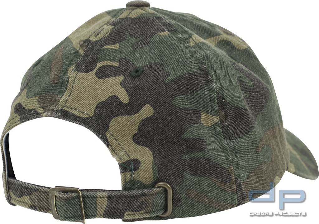 Low Profile Camo Washed Cap in verschiedenen Farben
