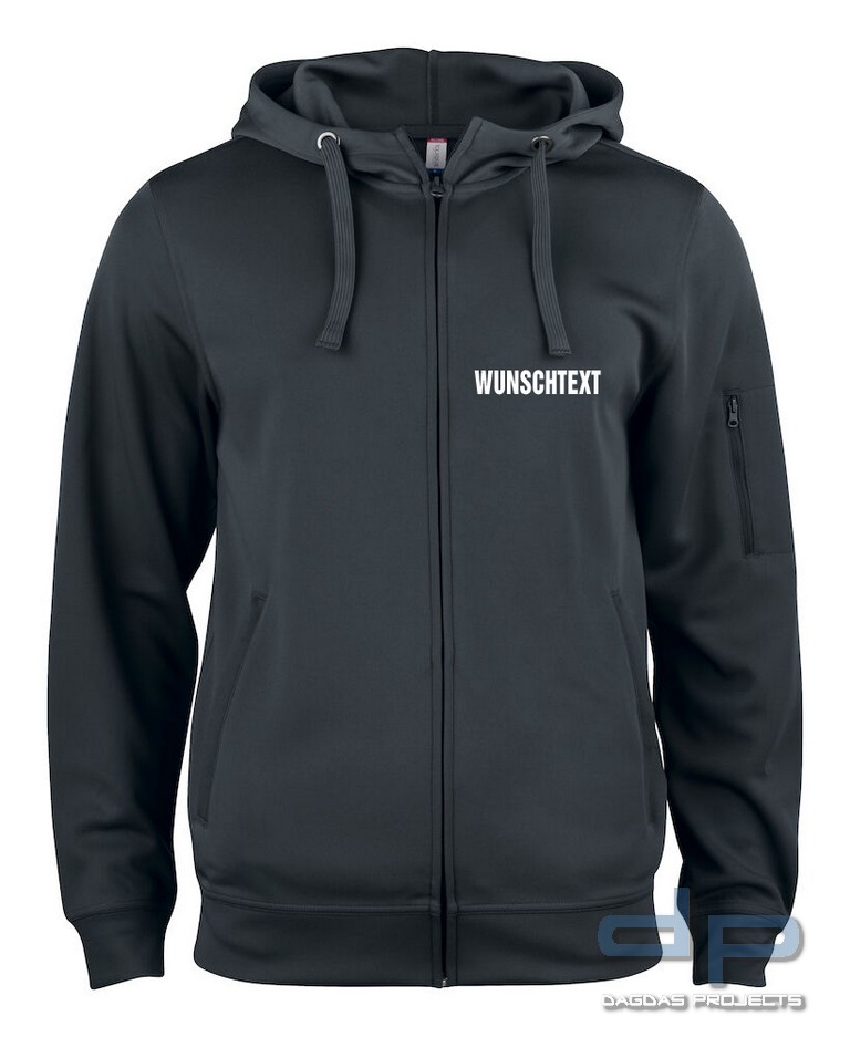 Basic Active Hoody Full Zip in verschiedenen Farben mit Wunschaufdruck