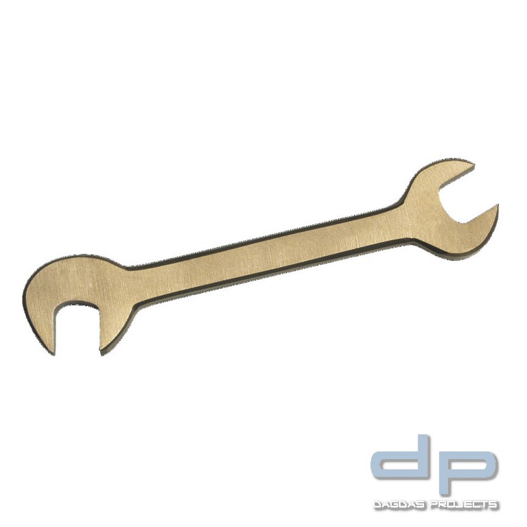 Doppelmaulschlüssel klein, funkenfrei, 7 mm