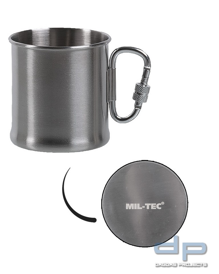 KARABINERBECHER S/STEEL 250ML VPE 10