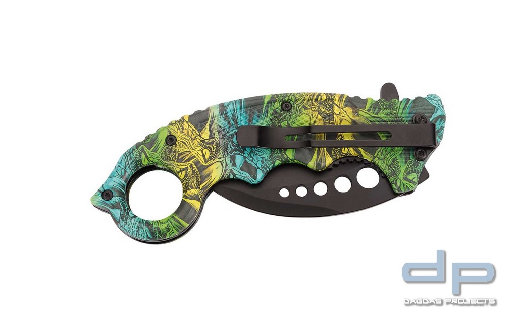 Karambit-Einhandmesser im Schlangenkopf-Design