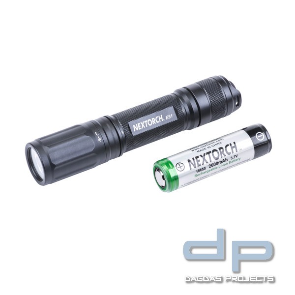 NEXTORCH E51 1400 Lumen EDC LED Taschenlampe USB-C inklusive 18650 Akku