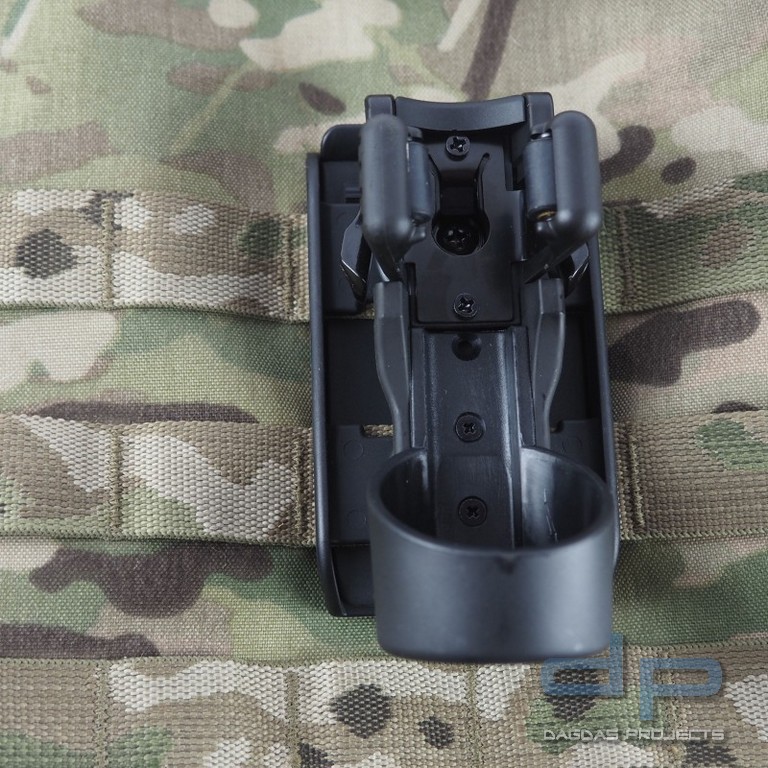 ESP® Taschenlampen Holster LHU74, für zwei Molle Schlaufen, 360° drehbar