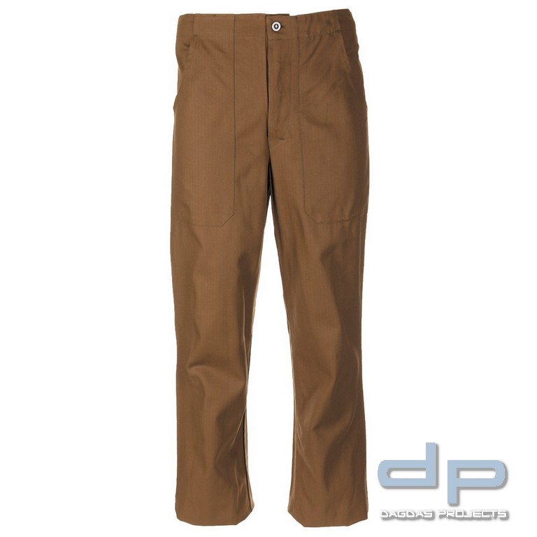 CZ/SK Arbeitshose, braun, neuwertig VPE 10