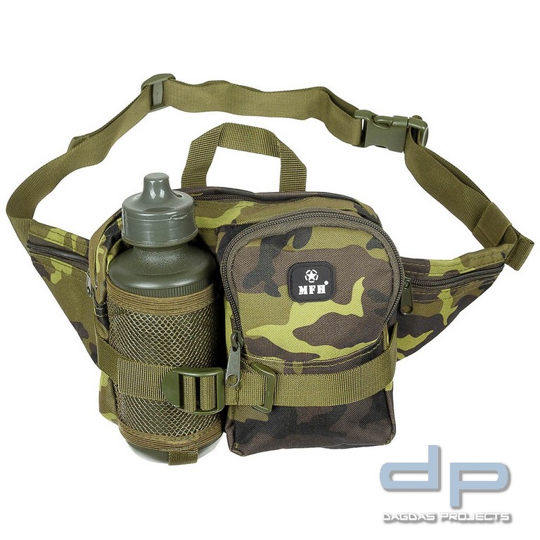 Hüfttasche mit Trinkflasche, M 95 CZ tarn, mit div.Taschen