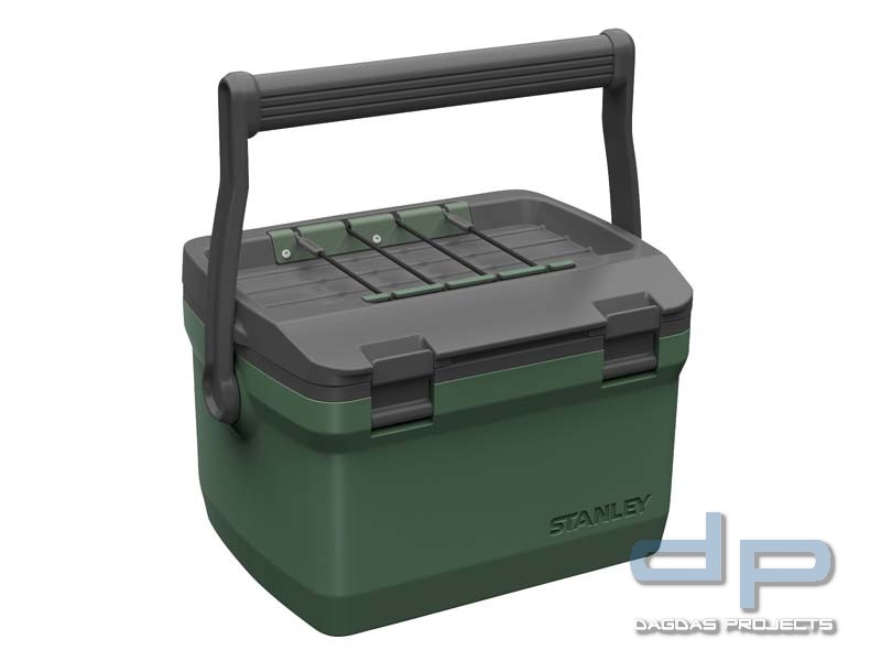 Stanley Adventure Kühlbox, 6.6 Liter Fassungsvermögen grün, Doppelwandige Schaum-Isolation