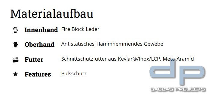 Eska Feuerwehrhandschuhe Prutos 5F
