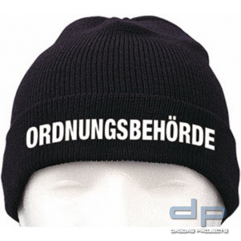 Strickmütze Fleece - ORDNUNGSBEHÖRDE - Bestickung