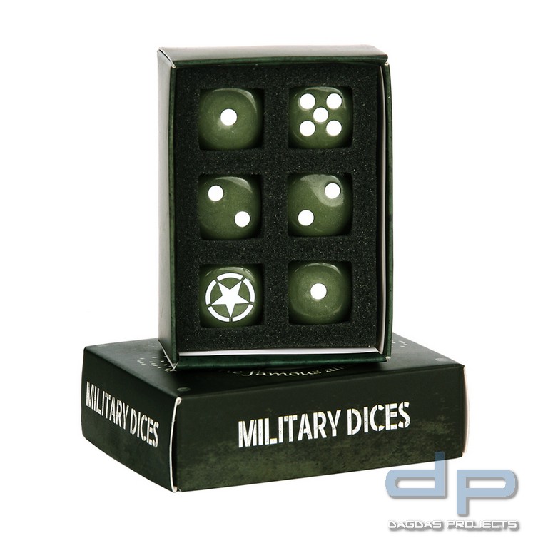 Set militärischen Würfelnl (6 Stück)