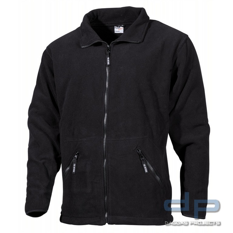 Fleece-Jacke, "Arber", schwarz