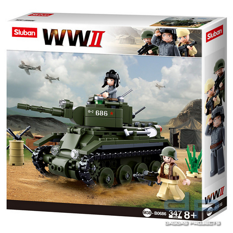 Sluban WWII Allied cavalry tank M38-B0686 #16115