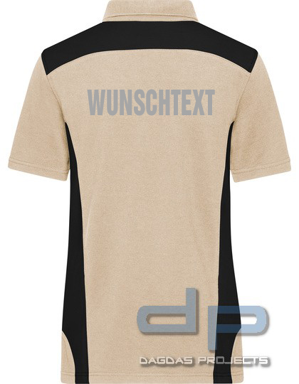 Damen Workwear Polo Shirt in verschiedenen Farben mit Aufdruck nach Wunsch auf Brust und Rücken