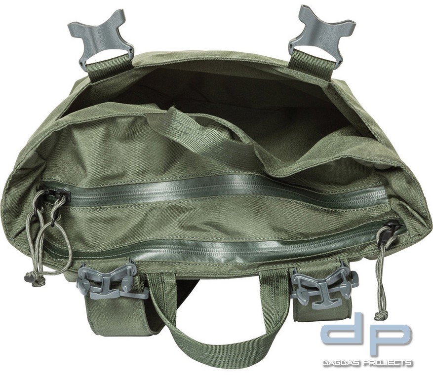 Mystery Ranch Booty Deluxe Tragetasche 21 L in Oliv und Schwarz