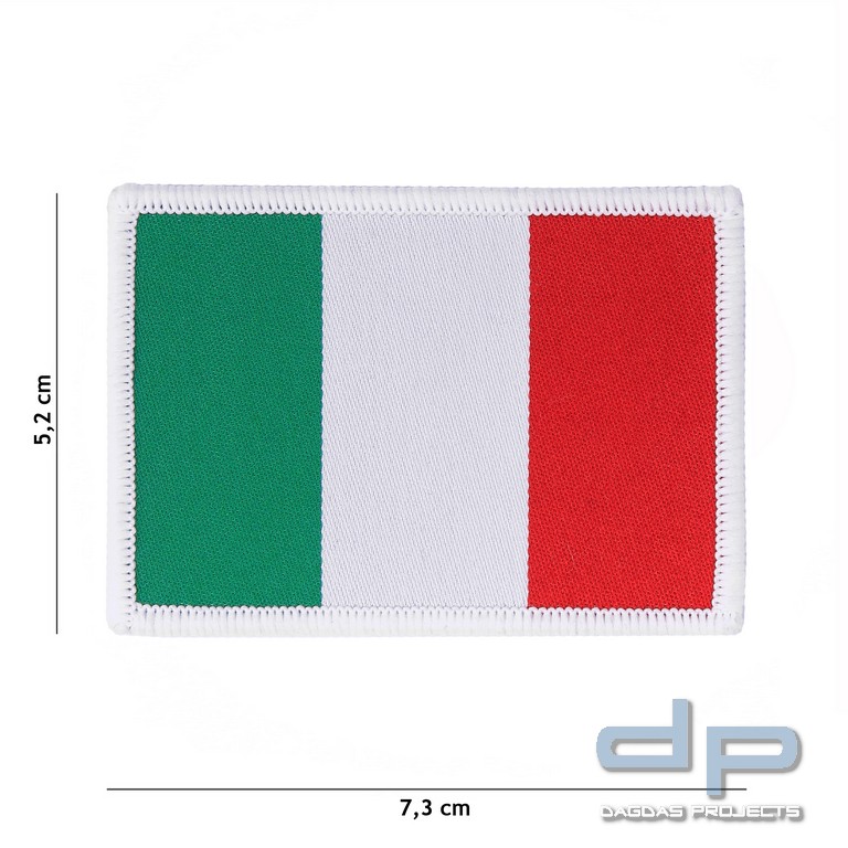 Emblem Stoff fein gewebte Flagge Italien
