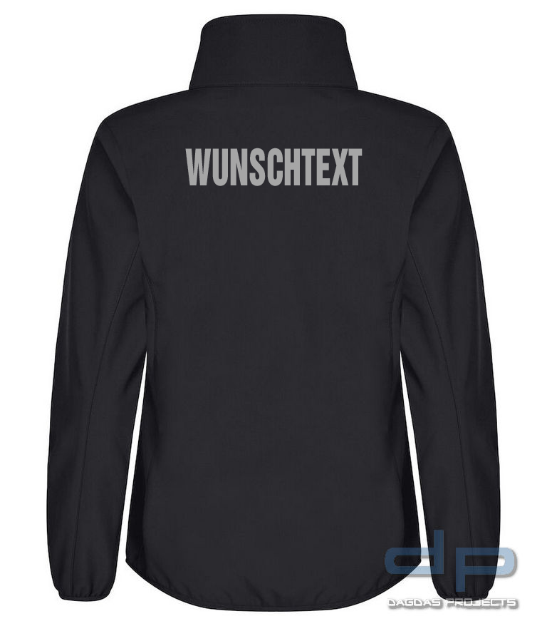 Behörden Classic Softshell Jacket Lady in verschiedenen Farben mit Aufdruck nach Wunsch auf Brust un