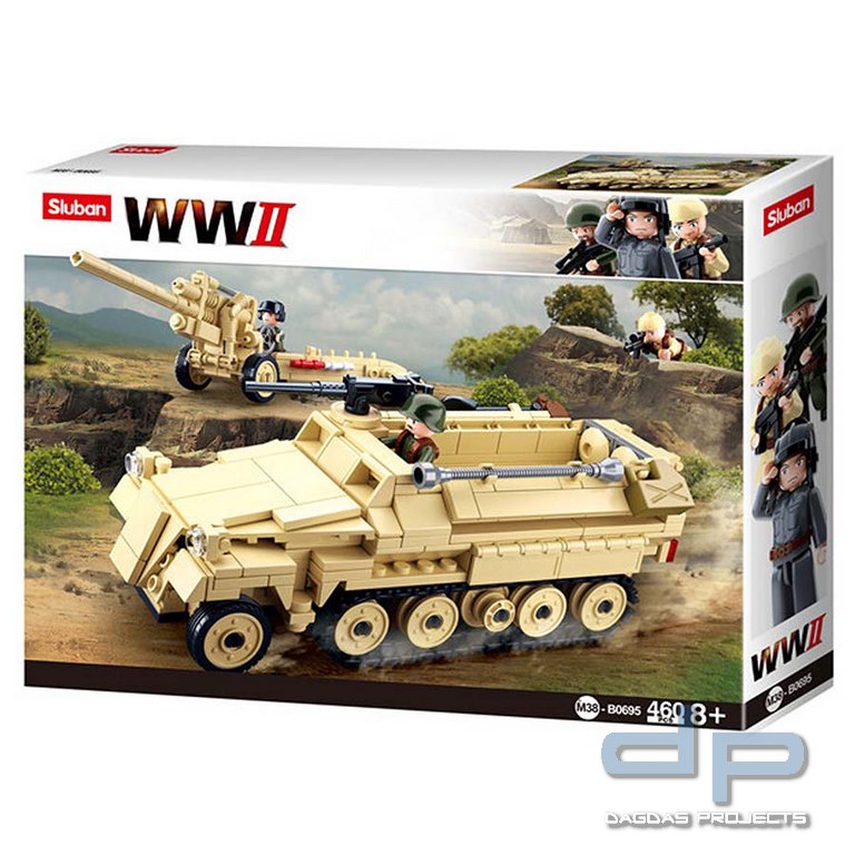 Sluban WWII German Half Track M38-B0695 #16104