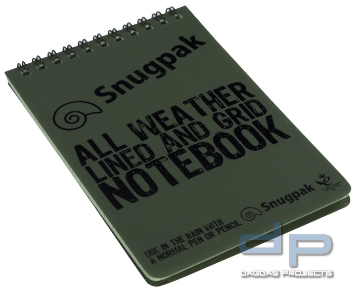 Snugpak Meldeblock Wasserfest verschiedene Farben