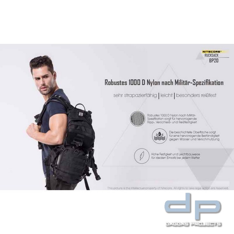 NiteCore® Rucksack BP20 (20 Liter)