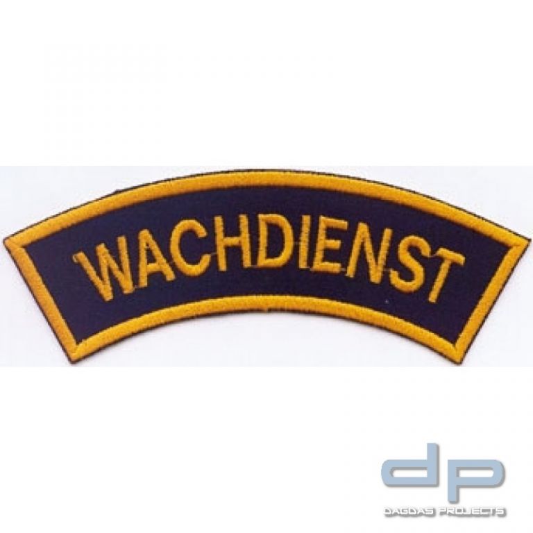 Wachdienst Stoffabzeichen aus 100% Polyester