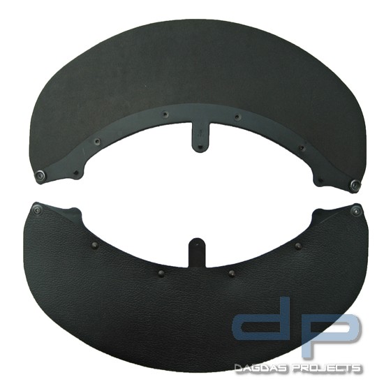 Leder Nackenschutz für Schuberth F220 Leder, schwarz, mit Halteband