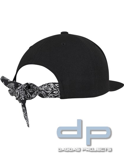 Bandana Tie Snapback in Schwarz oder Weiß