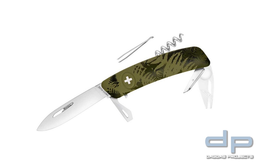 Taschenmesser TT03 TICK TOOL Camo Farn Khaki