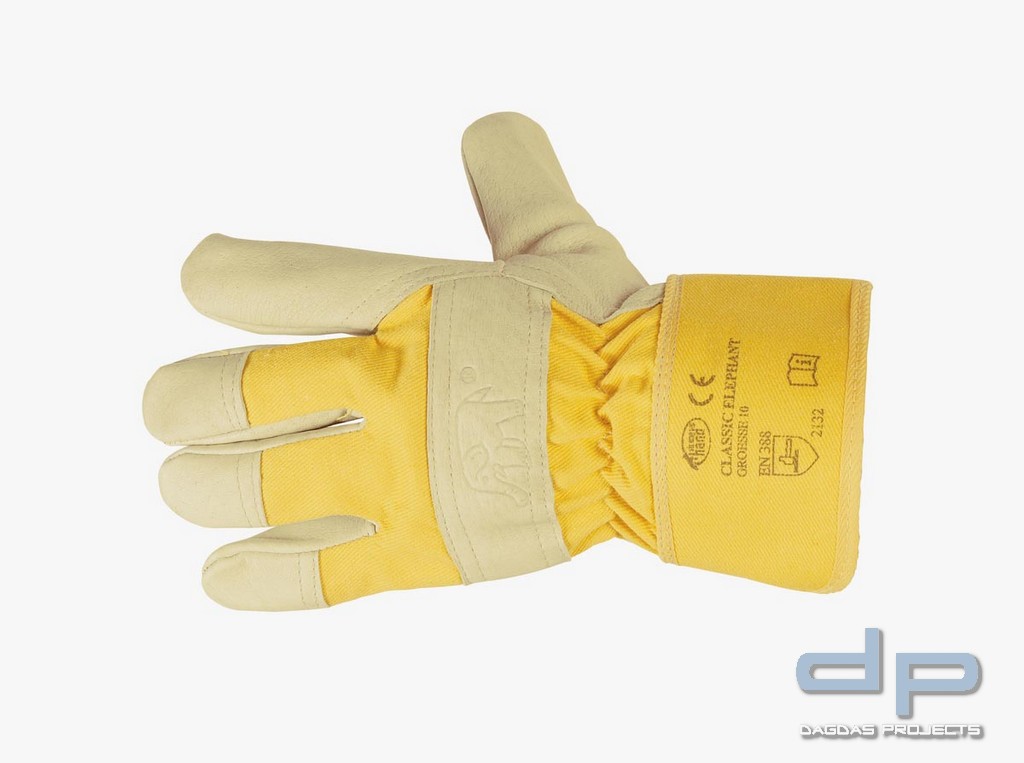 STRONGHAND® HANDSCHUHE in bisquit beige/gelb VPE12