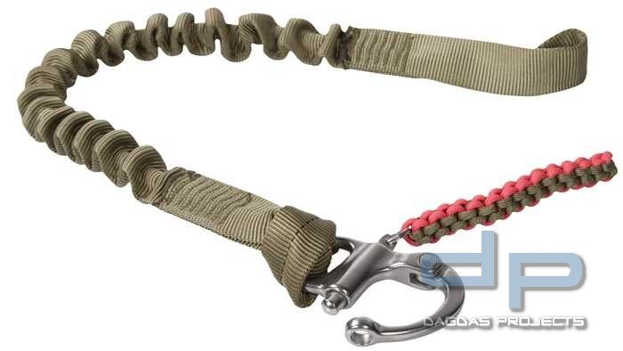 Sicherungsleine mit 1 Snap Shackle Coyote