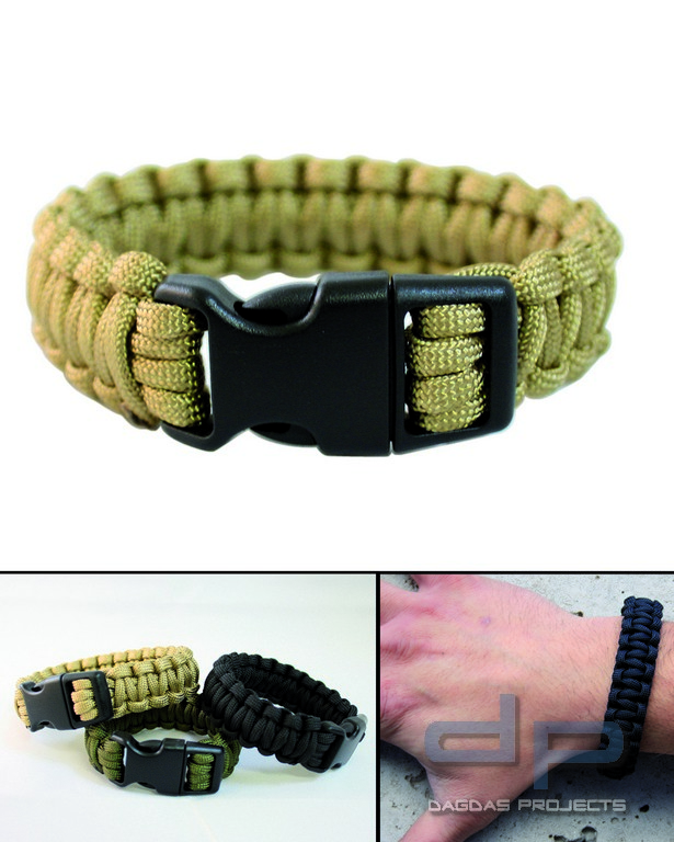 Survival Paracord Bracelet versch. Farben
