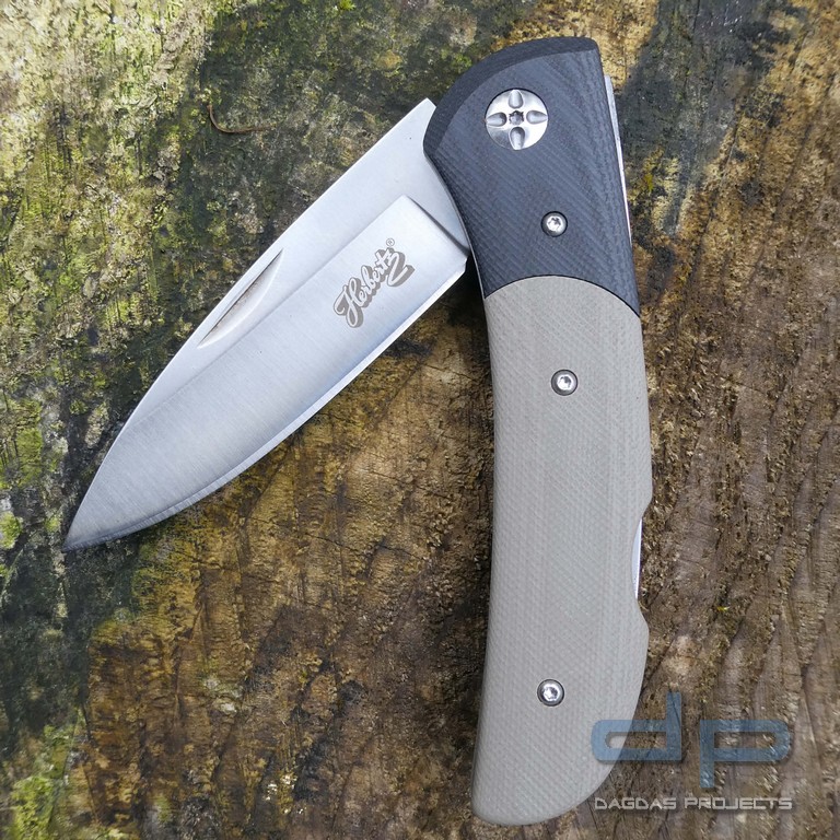 Taschenmesser G10 mit Heftschalen aus schwarzem und grünem G10