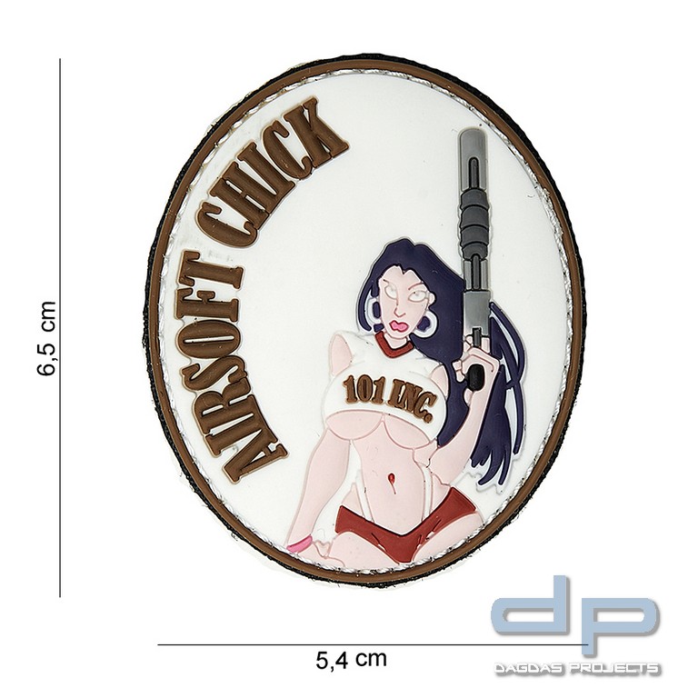 Emblem 3D PVC Airsoft Chick