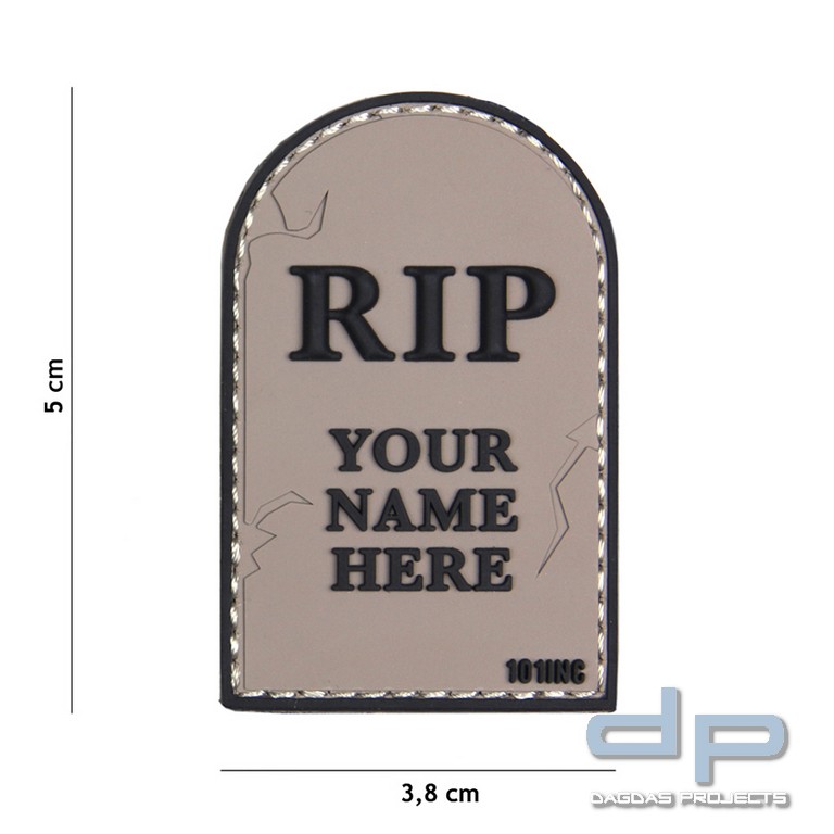 Emblem 3D PVC RIP grau