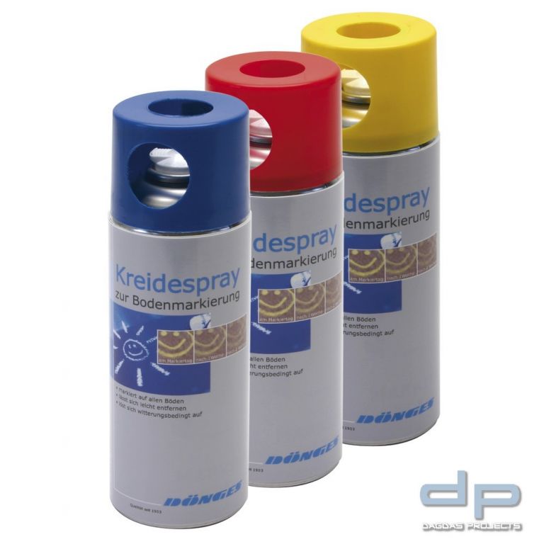 Kreidemarkierspray Behörde Pack mit 6 Dosen, Verschiedene Farben