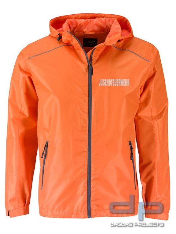 Ladies’ Rain Jacket Regenjacke Windbreaker mit Wunschaufdruck in Reflex Silber in verschiedenen Farb