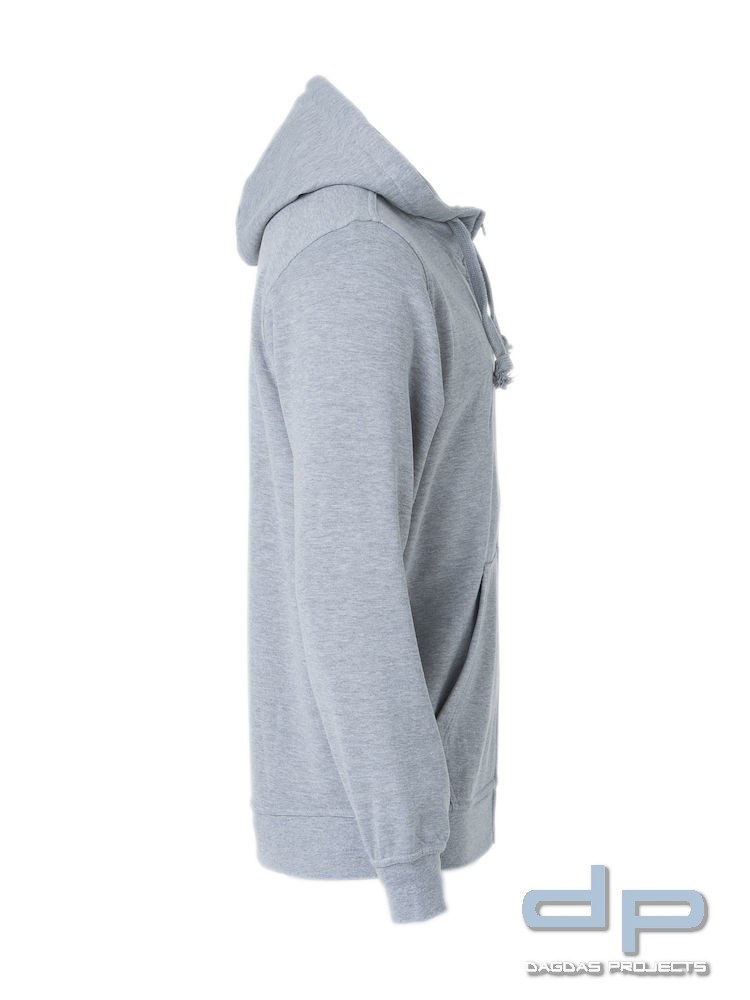 Basic Hoody Full zip Herren mit Wunschaufdruck Farbe Navy Größe M