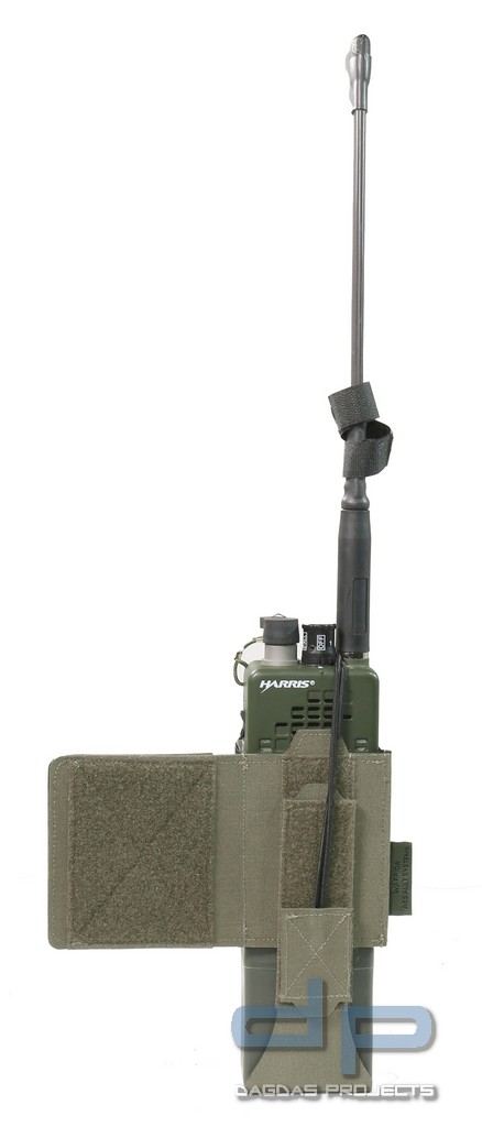 WAS LASER CUT WING VELCRO MBTIR RADIO POUCH (LINKS)