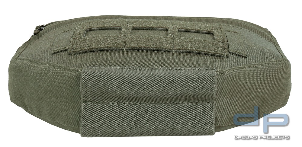 WAS Laser Cut Drop Down Utility Pouch in 2 Farben Farbe: Schwarz